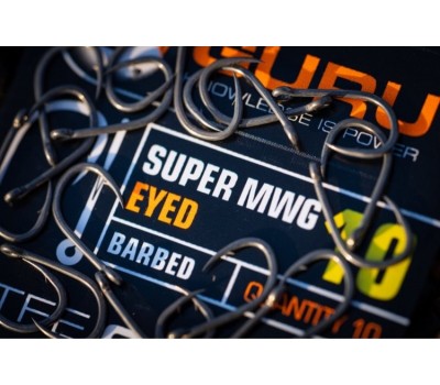 Крючок GURU Super MWG Eyed №12 с бородкой