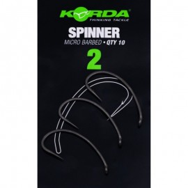 Крючок KORDA Spinner PTFE №2 с бородкой 10шт