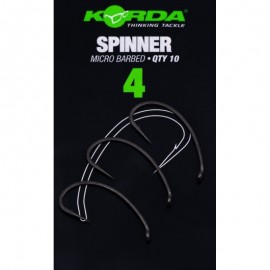 Крючок KORDA Spinner PTFE №4 с бородкой 10шт