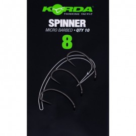 Крючок KORDA Spinner PTFE №8 с бородкой 10шт