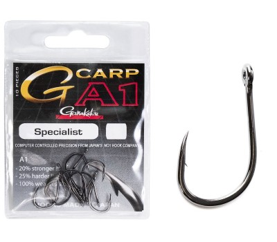 Крючки Gamakatsu A1 G-CARP SPECIALIST HOOKS разм. 02 10шт.