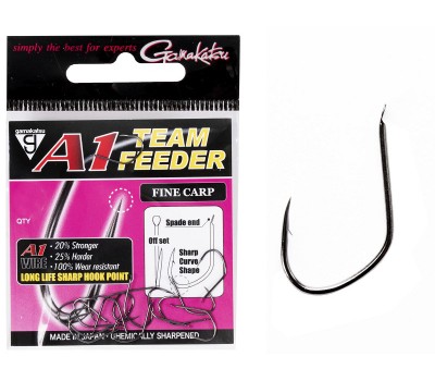 Крючки Gamakatsu A1 TEAM FEEDER HOOKS FINE CARP разм. 08 15шт.