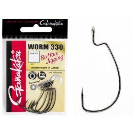 Крючки офсетные Gamakatsu WORM 330 BOTTOM JIGGING HOOKS разм. 3/0 5шт.