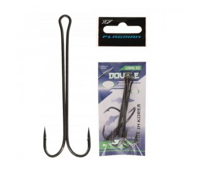 FLAGMAN Крючок двойной Double Hook Long SS №4 5шт