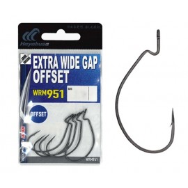 Крючки офсетные Hayabusa Extra Wide Gap Offset WRM951 #1 (BM)