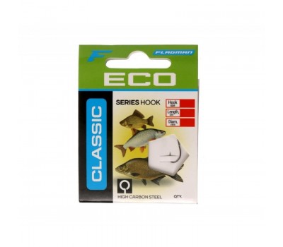Поводок готовый FLAGMAN Classic Hooks To Nylon 1 №14 10шт