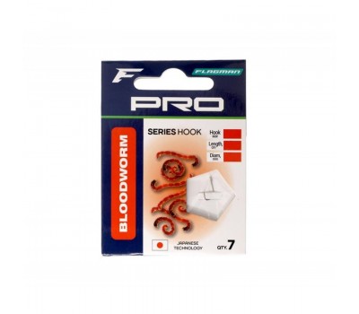 Поводок готовый FLAGMAN Pro Bloodworm Hooks №14 7шт