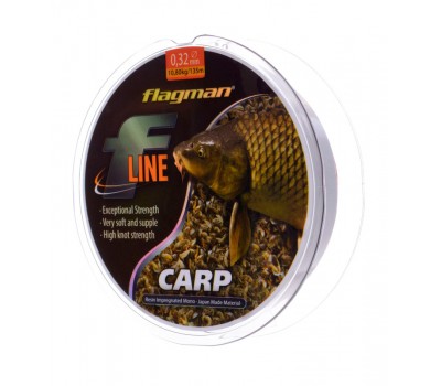 Леска FLAGMAN F - LINE CARP 135м 0.30мм