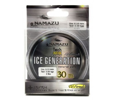 Леска Namazu Ice Generation L-30 м d-0,08 мм test-0,44 кг прозрачная
