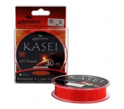 Леска Namazu Kasei L-30 м d-0,08 мм test 0,44 кг красный