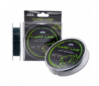 Леска Fishing ROI Dark Green Carp Line d=0.286mm 9.8kg 350m