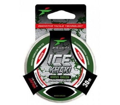 Леска Intech Ice Khaki 30m moss green 0.126mm/1.4kg
