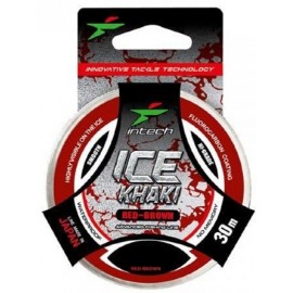 Леска Intech Ice Khaki 30m red-brown 0.185mm/2.9kg