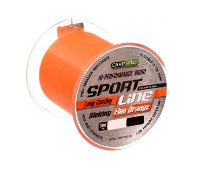 CARP PRO Леска Sport Line Fluo Orange 300м0,265мм