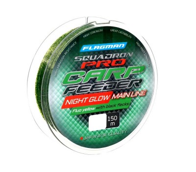 FLAGMAN Леска Squadron Pro Carp Feeder Night Glow Line 150м 0,315мм