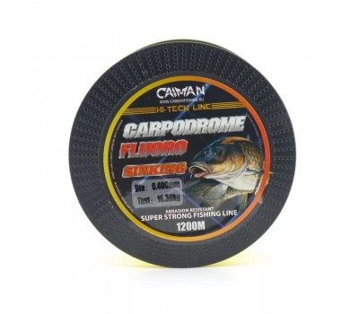 Леска Caiman Carpodrome Fluoro yellow 1200м 0,300мм 205417