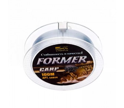 Леска Caiman Former карп 100м 0.25 мм прозрачная