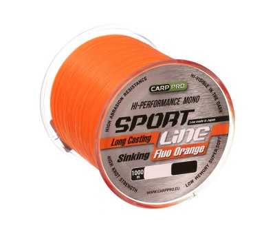 CARP PRO Леска Sport Line Fluo Orange 1000м 0,310мм
