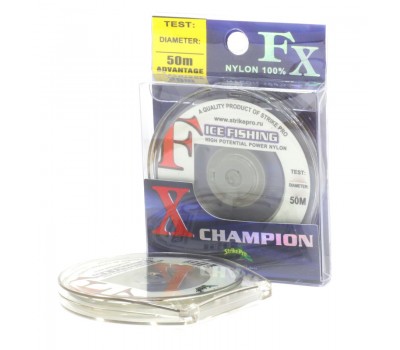 Леска Strike Pro FX Champion прозрачная 0,185mm 3,5кг 50m