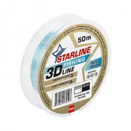 Монофильная леска STARLINE 3D Line Pixel  50m (blue) d0.12