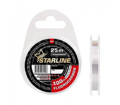 Флюорокарбон STARLINE 100% FLUOROCARBON  25m (transparent) d0.12