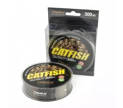 Леска Caiman Catfish 300м 0,50мм темно-коричневая 185038