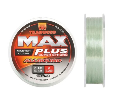 Леска Trabucco Max Plus Allround 0.20mm 4.00kg 150m Clear Light Green