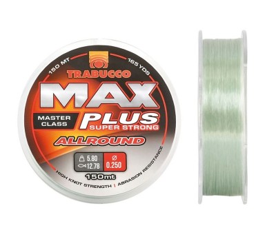 Леска Trabucco Max Plus Allround 0.25mm 5.80kg 150m Clear Light Green