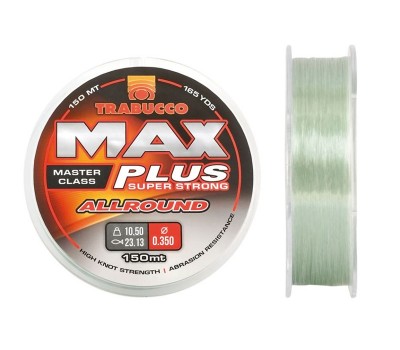 Леска Trabucco Max Plus Allround 0.35mm 10.50kg 150m Clear Light Green