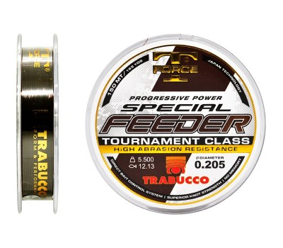 Леска Trabucco T-Force Special Feeder NEW 0.205mm 5.50kg 150m Dark Brown