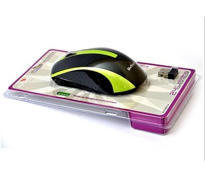 Манипулятор Мышь DeTech DE-7077W Black/Green