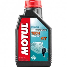 Motul outboard Technosynthese 4t 10W40 масло моторное 1 л