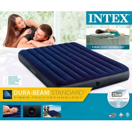 Матрас кемпинговый флок 152x203x25 см (64759) INTEX