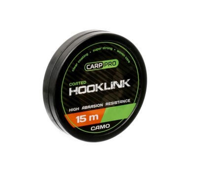 Поводковый материал Carp Pro Soft Coated Hooklink Camo 15м 15lb