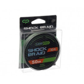 Шок-лидер Carp Pro Shock Braid PE X4 0.16мм 25м Dark Green