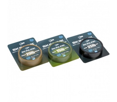 SkinLink Semi-Stiff 15lb Weed - поводочный материал в оплетке, полужесткий, зеленый