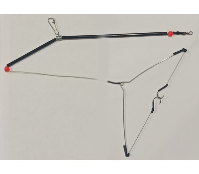 Оснатка для фидера OGON FISH #3 противозакручиватель с коромыслом 2 крючка #9