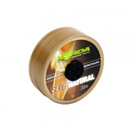 KORDA Поводковый материал Super Natural Gravel Brown 18lb...