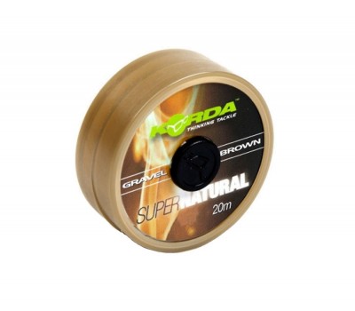 KORDA Поводковый материал Super Natural Gravel Brown 18lb 20м