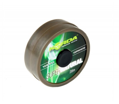 KORDA Поводковый материал Super Natural Weedy Green 25lb 20м