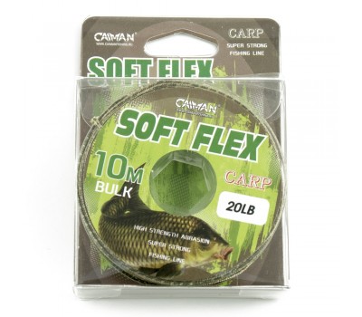 Лидкор без сердечника Caiman Soft Flex Камуфляж 10m 20lbs 215861