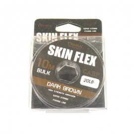 Поводковый материал Caiman Skin Flex в оплетке Brown 10m 20lbs 205859