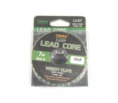 Лидкор Caiman Lead Core 7m 35lbs Weedy Olive 215853