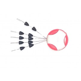 Стопор HITFISH Carp&Feeder S-7 RUBBER TAPER STOPPER  (9 шт/уп)