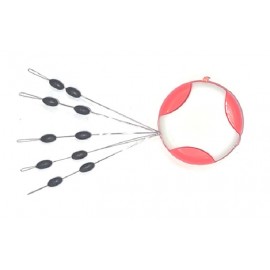 Стопор HITFISH Carp&Feeder S-8 RUBBER LINE STOPPER #1 (9 шт/уп)