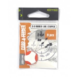 Стопор HITFISH Carp&Feeder S-8 RUBBER LINE STOPPER #2 (9 шт/уп)