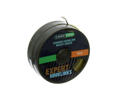 Поводковый материал CARP PRO без оболочки Sinking зеленый 15lb 10м