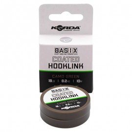 Поводковый материал KORDA Basix Coated Hooklink 18lb 10м Camo green