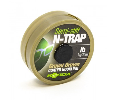 Поводковый материал KORDA N-Trap Semi-stiff 20lb Gravel