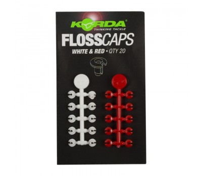 Стопор KORDA для бойлов Floss Caps White/Red
